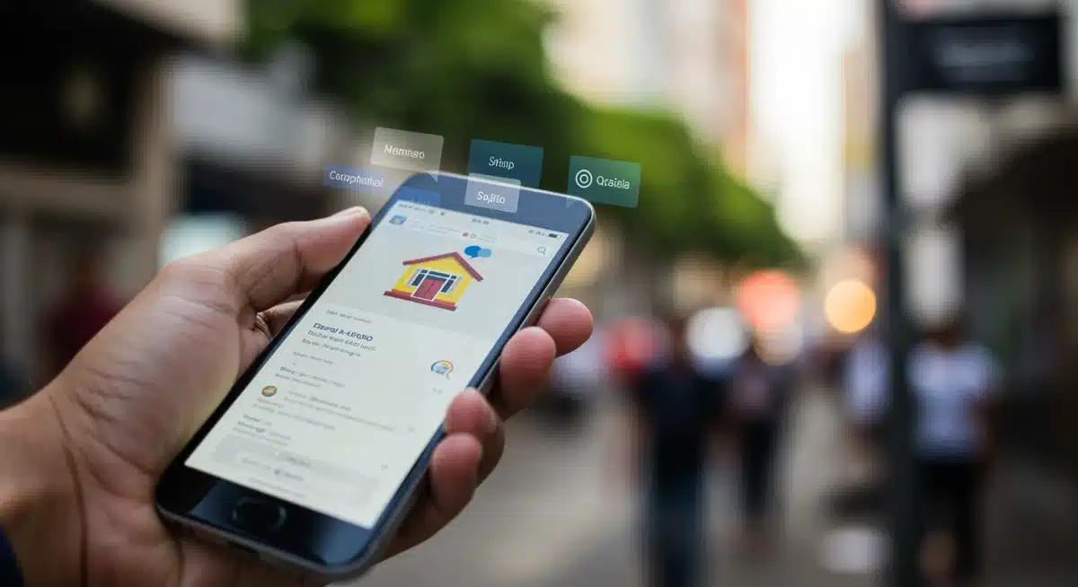 Smartphone exibindo resultados de busca local para PME no Brasil