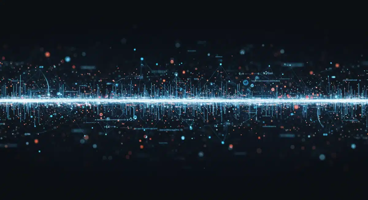 Representação visual de inteligência artificial otimizando campanhas de mídia programática