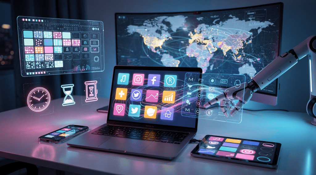 Automação de Redes Sociais: As 4 Ferramentas Mais Eficazes para Aumentar a Presença Digital em 2026 e Economizar 12 Horas por Mês