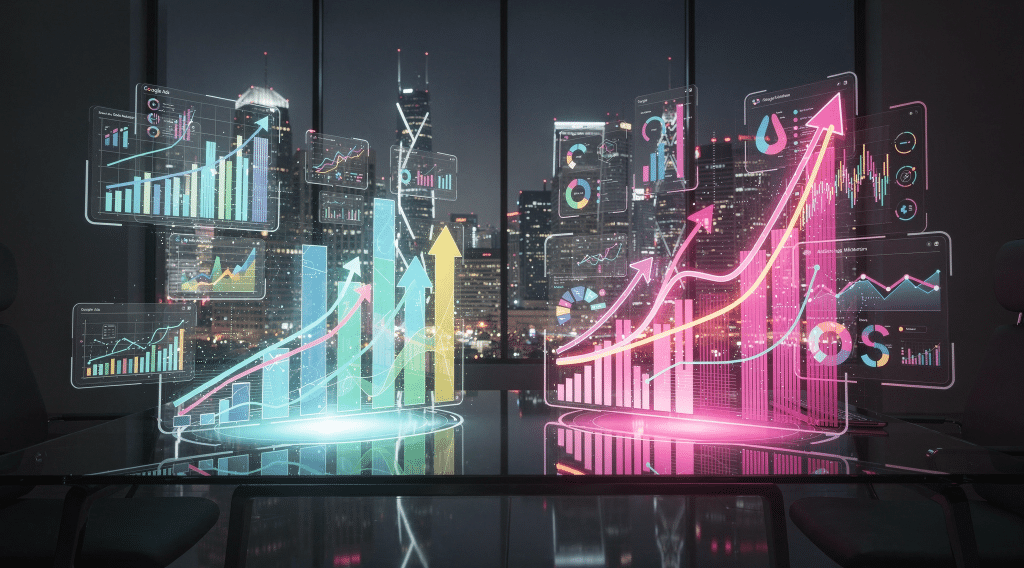 Google Ads vs. Meta Ads 2025: Onde investir para 150% de ROI?