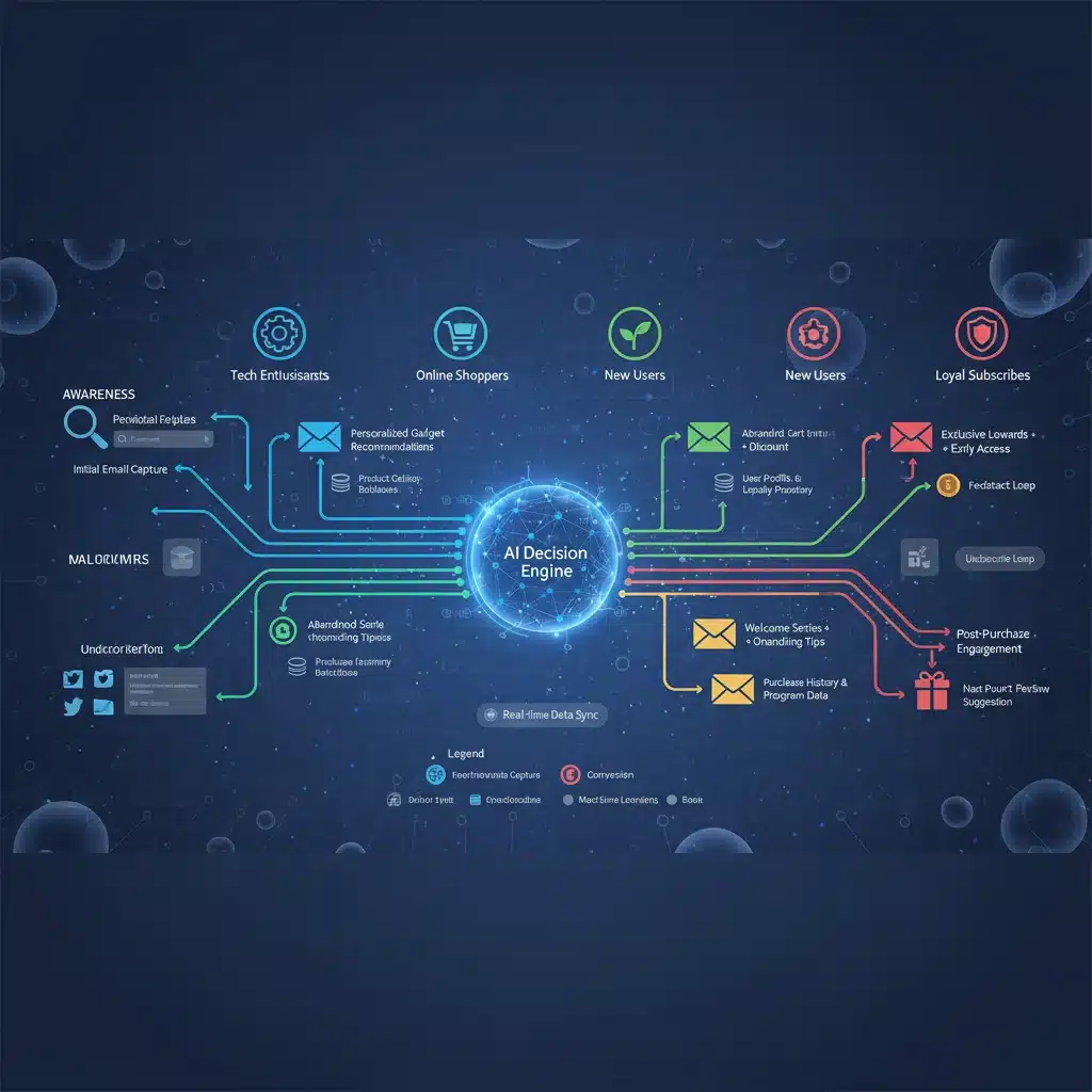 Jornada do cliente personalizada com e-mails e inteligência artificial
