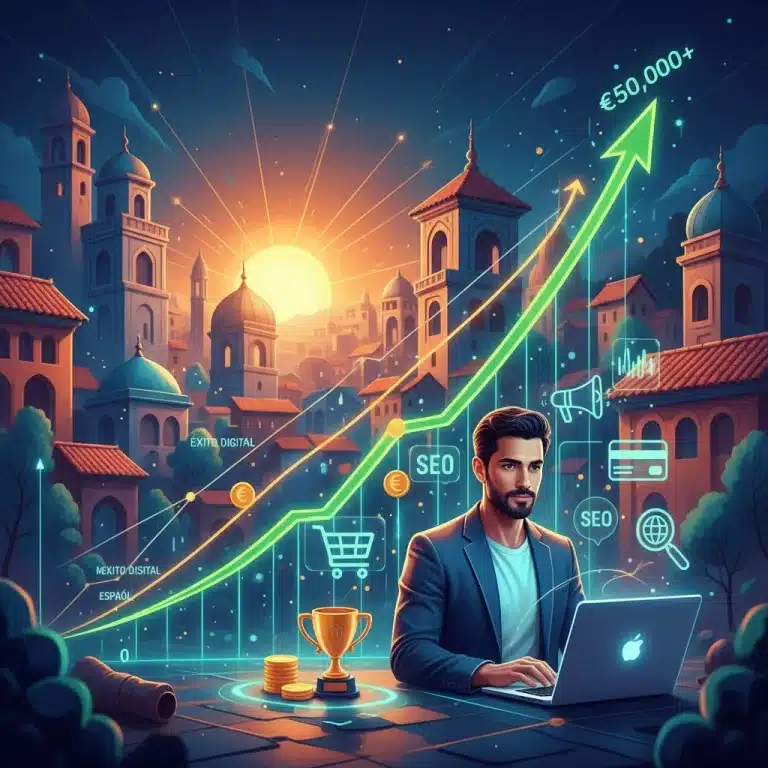 Emprendedor español escalando negocio online con éxito en España